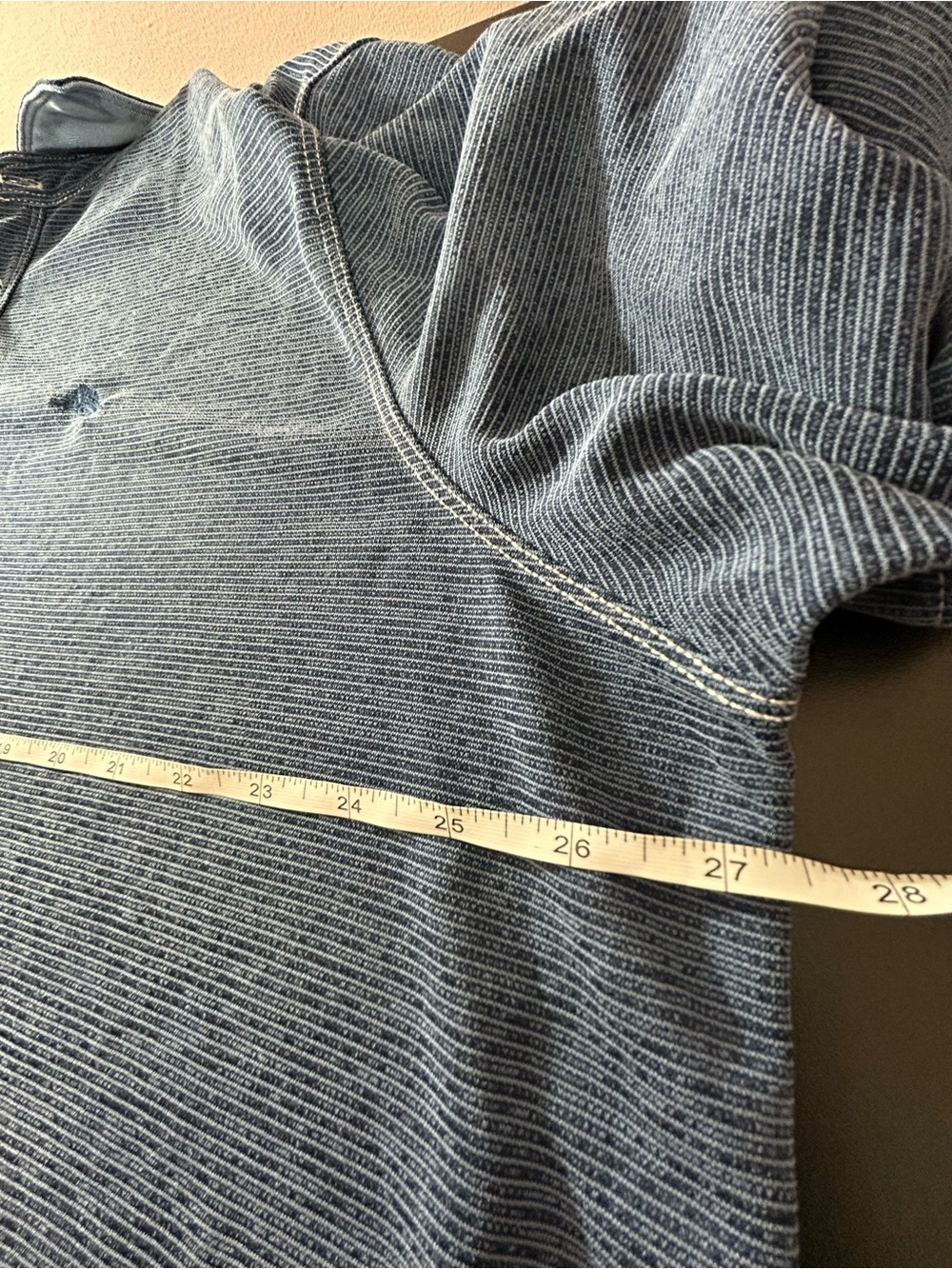 Tommy Bahama Men’s 2XLT Long Sleeve Polo Shirt Blue Gray Striped Big Tall - Picture 6 of 6